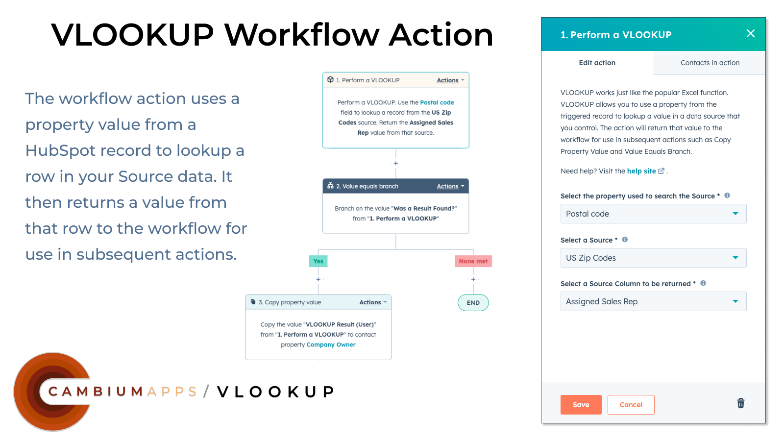VLOOKUP for Workflow HubSpot Integration Connect Them Today
